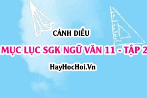 Mục lục Ngữ Văn 11 Cánh Diều Tập 2 SGK
